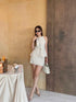 Summer Sleeveless Blouse With Mini Skort Sets